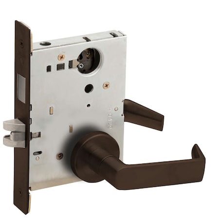 Schlage Corridor Mortise Lock with Deadbolt, 06A Design, Less Cylinder, Oil Rubbed Bronze L9456L 06A 613